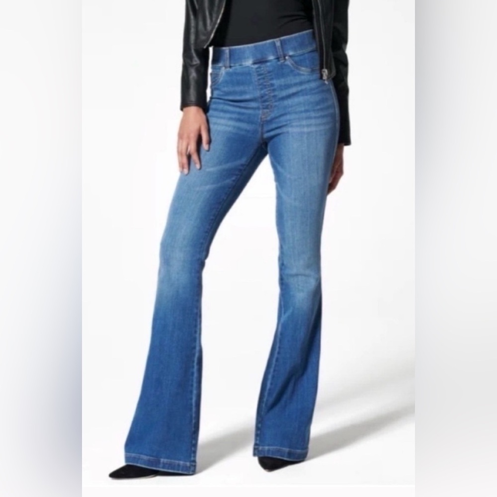 Spanx SPANXshape™ Flare Jeans Vintage Indigo High-Rise Waist Shapewear Denim